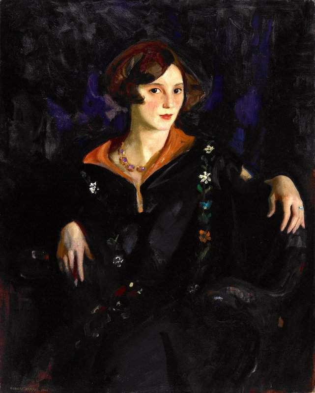 Henri Robert Portrait Of Miss Louise Getz 1925 canvas print