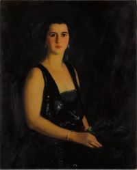 Henri Robert Porträt von Frau Arthur Bond Cecil Ca. 1925