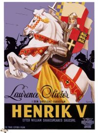 Stampa su tela di Henry V 1946 Sweden Movie Poster