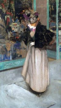 Henry George F The Milliner S Window Ca. 1894