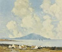 Henry Paul Clare Island From Achill canvas print
