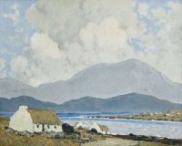 Henry Paul On Achill Sounde 1942 43 canvas print
