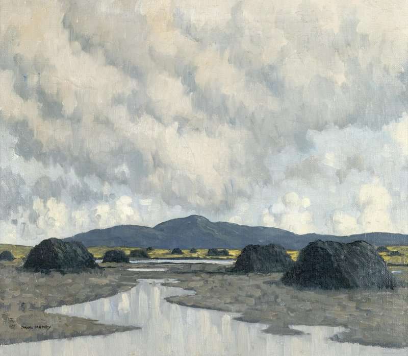 Henry Paul Storm Clouds Over Bog Landscape 1935 38 canvas print