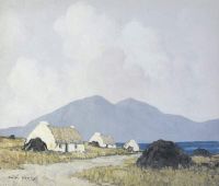 Henry Paul The Road To The Sea Connemara Ca. 1937 canvas print