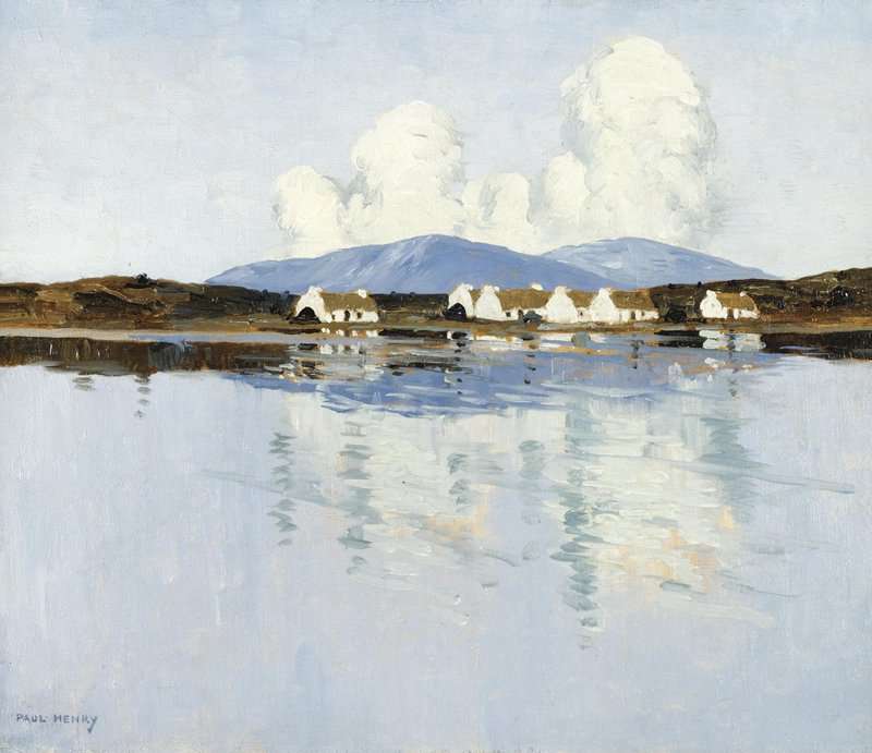 Henry Paul West Of Ireland And Lakeland With Cottages canvas print