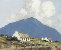 Henry Paul West Of Ireland Cottages 1938 40 canvas print