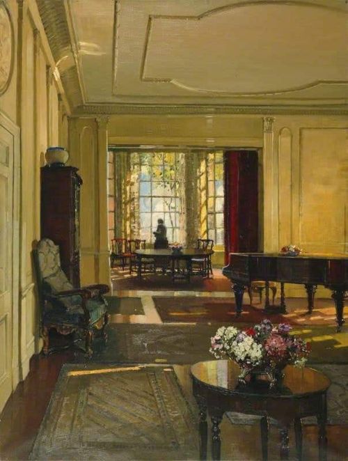 Herbert Davis Richter Salon With A Piano canvas print