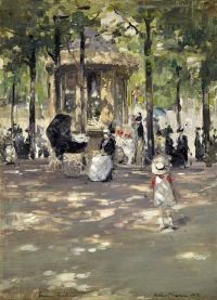 Herbert James Gunn Le Petit Caf Tuileries Paris 1913
