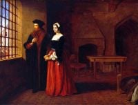 Herbert John Rogers Sir Thomas More And His Daughter 1844 canvas print
