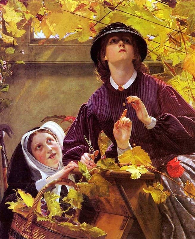 Herbert John Rogers The Vine That Maketh Glad The Heart Of Man canvas print