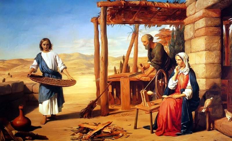 Herbert John Rogers The Youth Of Our Lord 1847 canvas print