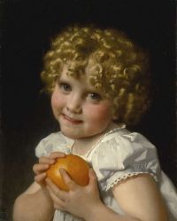 Herbo Leon Fillette L Orange 1868 canvas print