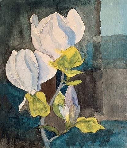 Tableaux sur toile, reproduction de Hermann Hesse Magnolia 1928