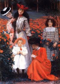 Herter Albert A Family Group Ca. 1898 canvas print