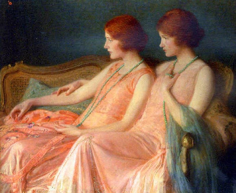 Herter Albert The Bouvier Twins 1926 canvas print