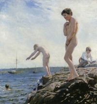 Heyerdahl Hans Bathing Boys 1887