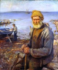 Heyerdahl Hans Old Fisherman canvas print