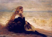هيكس جورج إلجار على شاطئ البحر 1879