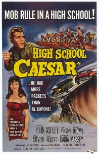 Stampa su tela del poster del film High School Caesar 1960