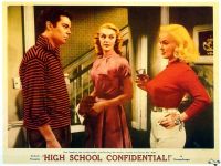 High School Confidential 1958 Movie Poster stampa su tela