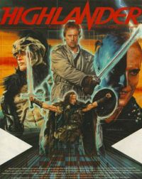 Stampa su tela del poster del film Highlander
