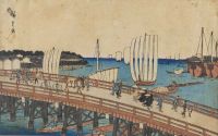 Hiroshige Utagawa Eitai Bashi Fukagawa Shinchi canvas print
