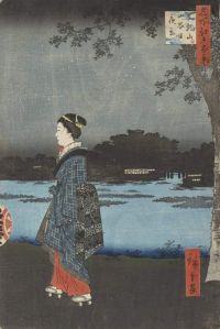 Hiroshige Utagawa Matsuchiyama San Yabori Yakei canvas print
