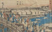 Hiroshige Utagawa Nihonbashi Yukibare No Zu canvas print