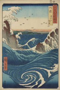 Hiroshige Utagawa Tourbillon De Naruto نُشر عام 1855