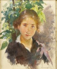 Hirsch Pauli Hanna Aka Porträt eines jungen Mädchens