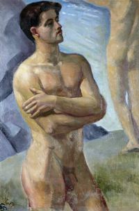 Hirsch Pauli Hanna Bathing Man canvas print