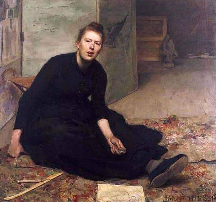 Hirsch Pauli Hanna Portrait Of Artist Venny Soldan Brofeldt Ca. 1887 canvas print