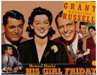 Poster del film His Girl Friday 1940 stampa su tela