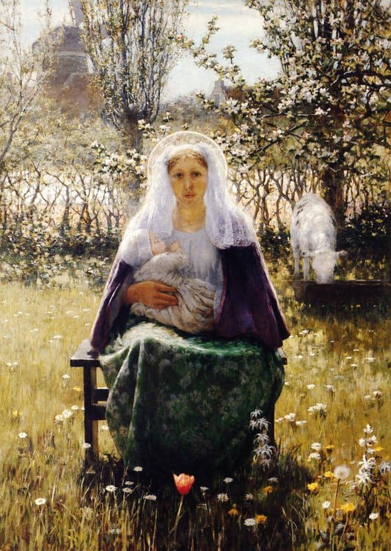 Hitchcock George Blessed Mother 1892 canvas print