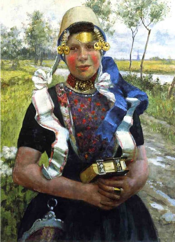Hitchcock George Dutch Finery A Marken Girl canvas print