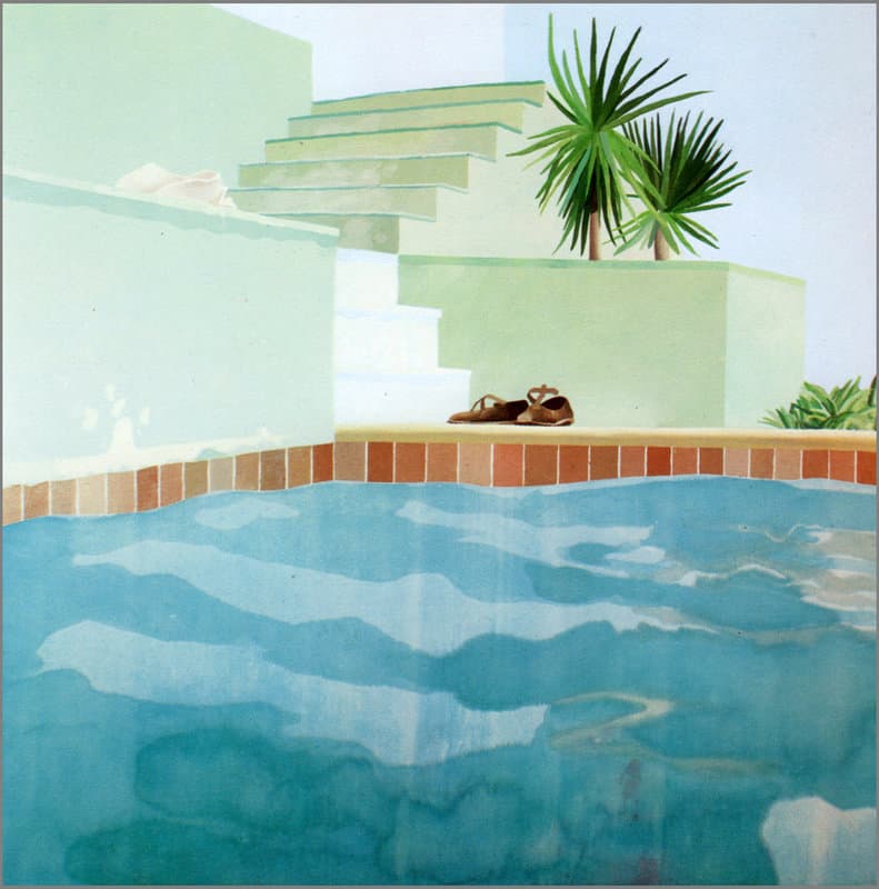 Hockney Piscine Et Marches - Le Nid Du Duc canvas print
