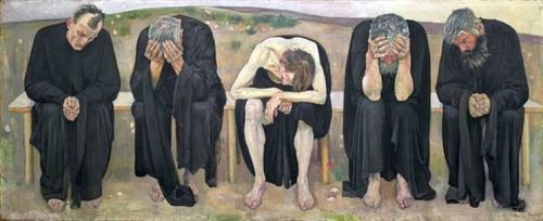 Hodler Ferdinand The Disappointed Souls canvas print