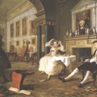 Hogarth William Huwelijk A La Mode kort na het huwelijk
