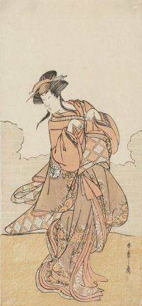 Hokusai Katsushika Der Onnagata-Schauspieler Segawa Kikunojo Iii führt einen Tanz auf 1770