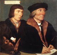 Holbien The Younger Double Portrait Of Sir Thomas Godsalve And His Son John canvas print