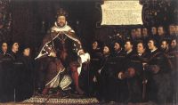 Holbien The Younger Henry Viii And The Barber Surgeons canvas print