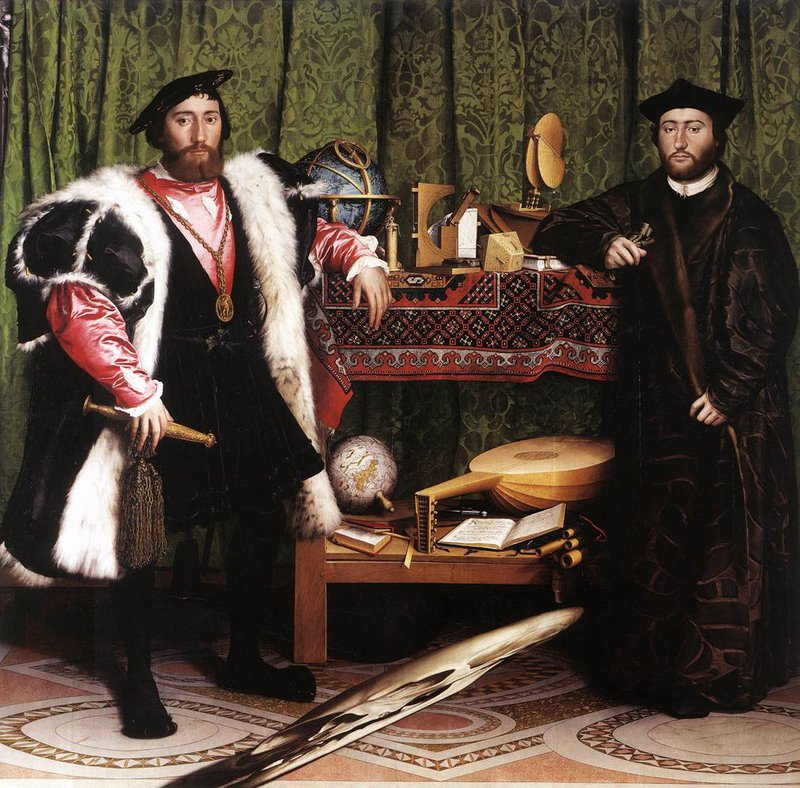 Holbien The Younger Jean De Dinteville And Georges De Selve The Ambassadors canvas print
