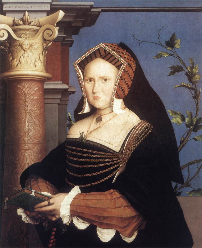 Holbien The Younger Portrait Of Lady Mary Guildford canvas print