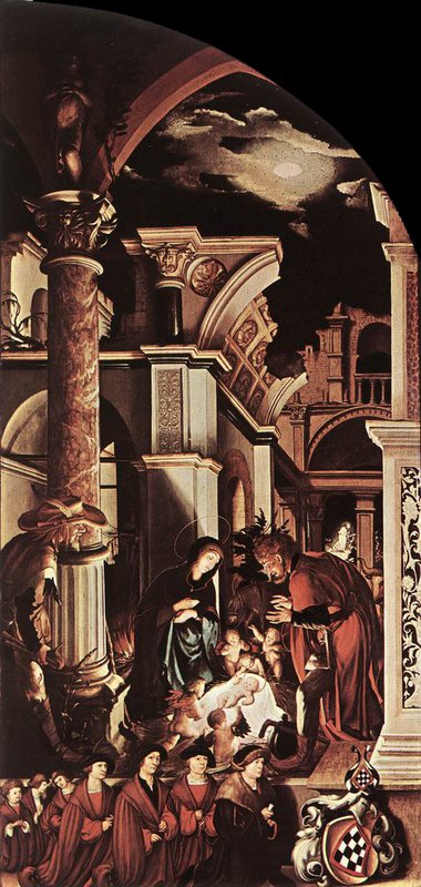 Holbien The Younger The Oberried Altarpiece Right Wing canvas print