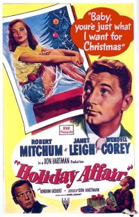 Holiday Affair 1949 Movie Poster stampa su tela