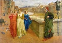 Holiday Henry Dante And Beatrice 1883 canvas print