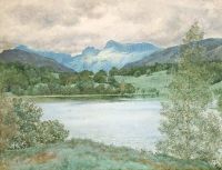Holiday Henry Loughrigg Tarn Westmorland Lake District Cumbria canvas print