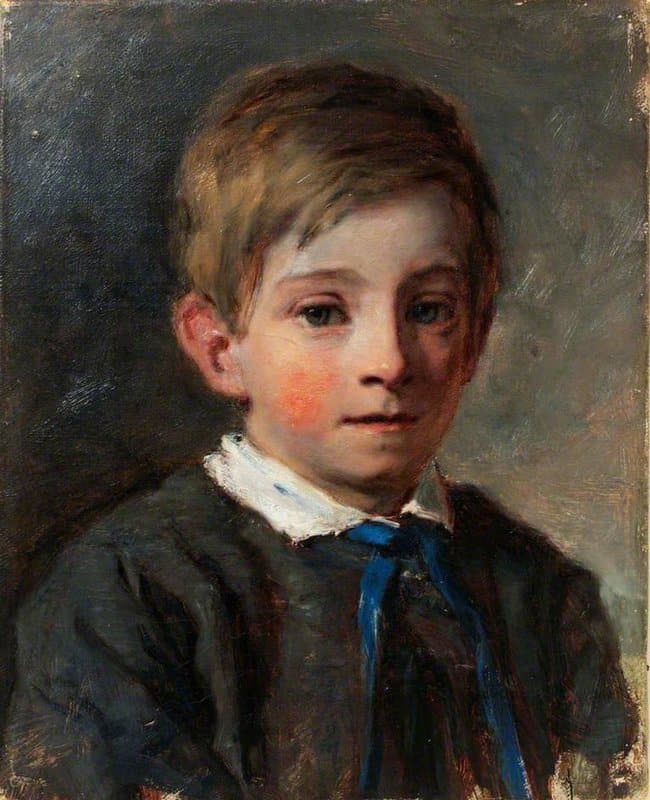 Holl Frank Edgar Holl As A Small Boy Ca. 1860 65 canvas print