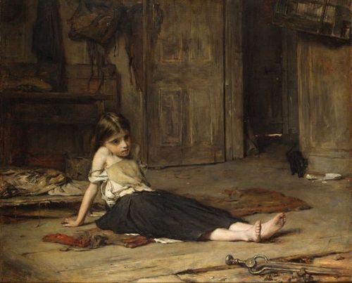 Holl Frank Faces In The Fire 1867 canvas print