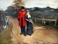 Holl Frank Going Home 1877 canvas print